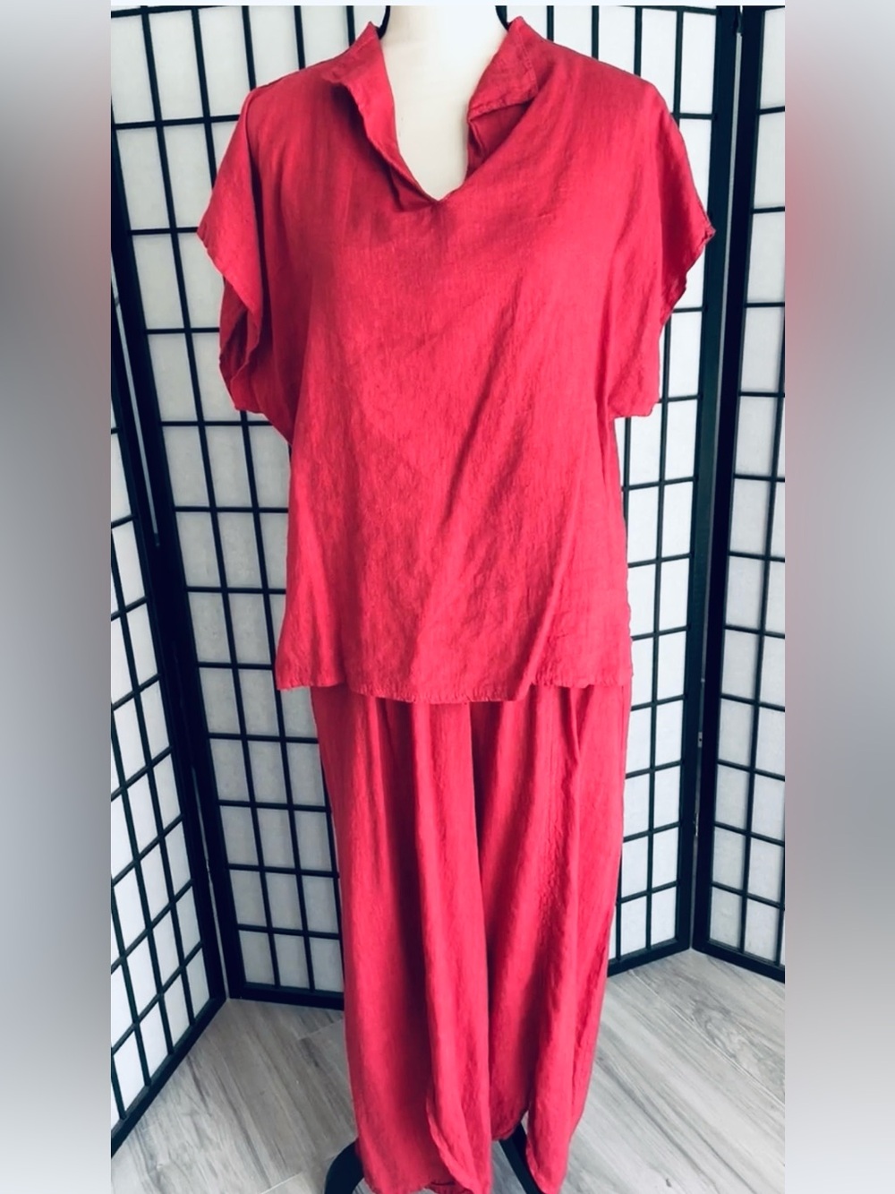 NWT Bells Amore 2-Piece Italian Linen Set